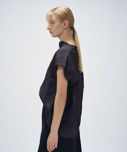 cloenc / クロエンス シャツ・ブラウス | 【マシンウォッシュ】シアーフレンチスリーブシャツ | 詳細16