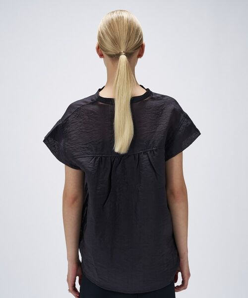 cloenc / クロエンス シャツ・ブラウス | 【マシンウォッシュ】シアーフレンチスリーブシャツ | 詳細17