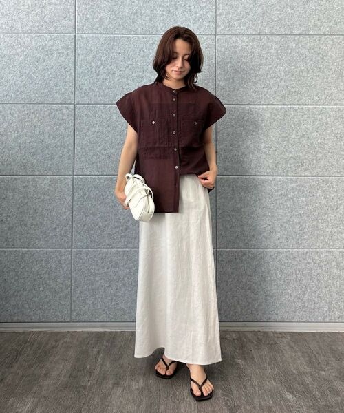 cloenc / クロエンス シャツ・ブラウス | 【マシンウォッシュ】シアーフレンチスリーブシャツ | 詳細19