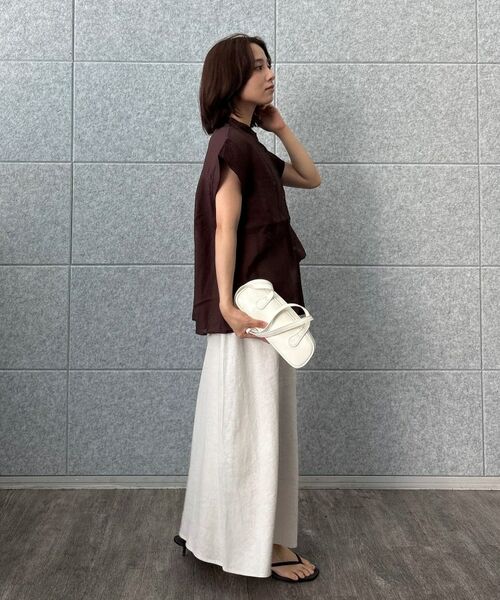 cloenc / クロエンス シャツ・ブラウス | 【マシンウォッシュ】シアーフレンチスリーブシャツ | 詳細20