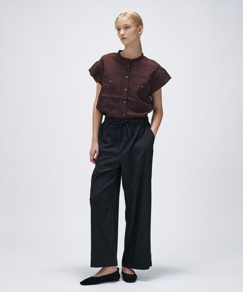 cloenc / クロエンス シャツ・ブラウス | 【マシンウォッシュ】シアーフレンチスリーブシャツ | 詳細9