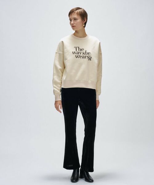 cloenc / クロエンス スウェット | 【マシンウォッシュ】刺繍ロゴスウェット | 詳細1