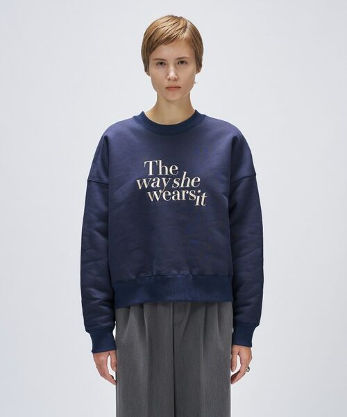 cloenc / クロエンス スウェット | 【マシンウォッシュ】刺繍ロゴスウェット | 詳細12