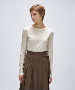 cloenc / クロエンス カットソー | 【手洗い可】ウール混クルーネックプルオーバー