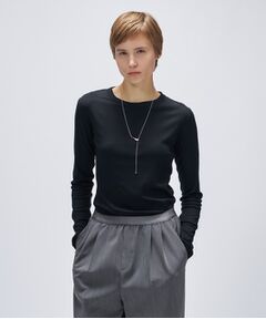 cloenc / クロエンス カットソー | 【手洗い可】ウール混クルーネックプルオーバー