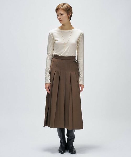 cloenc / クロエンス カットソー | 【手洗い可】ウール混クルーネックプルオーバー | 詳細1