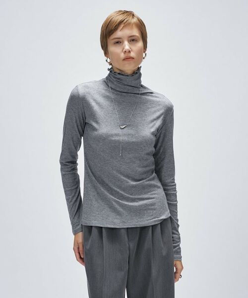 cloenc / クロエンス カットソー | 【手洗い可】ウール混ハイネックプルオーバー | 詳細14