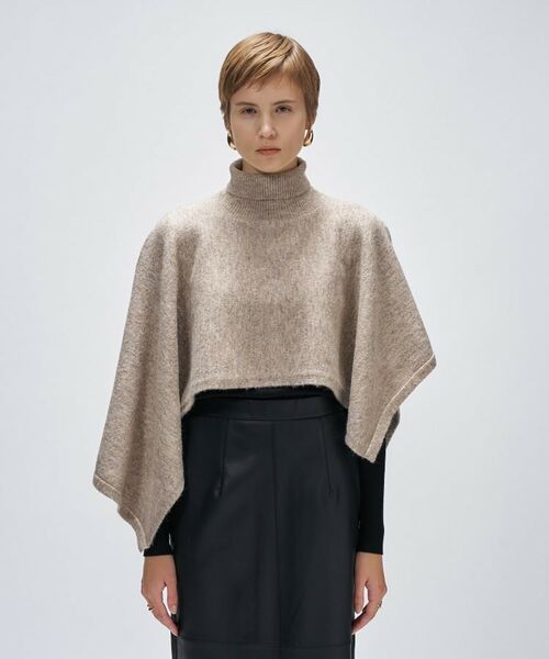 cloenc / クロエンス ニット・セーター | アシンメトリーニットポンチョ | 詳細3