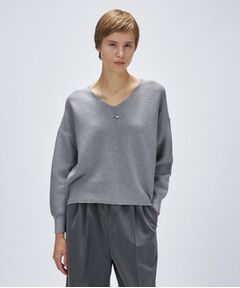 cloenc / クロエンス ニット・セーター | 【手洗い可】Vネックラメガターニット