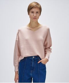 cloenc / クロエンス ニット・セーター | 【手洗い可】Vネックラメガターニット