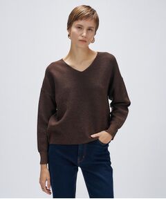 cloenc / クロエンス ニット・セーター | 【手洗い可】Vネックラメガターニット