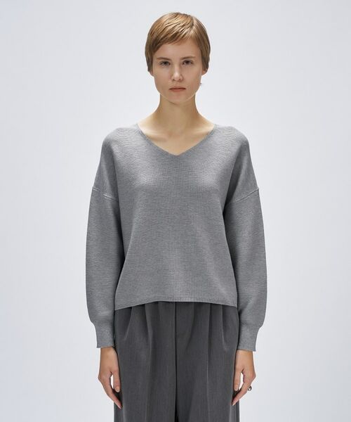 cloenc / クロエンス ニット・セーター | 【手洗い可】Vネックラメガターニット | 詳細12