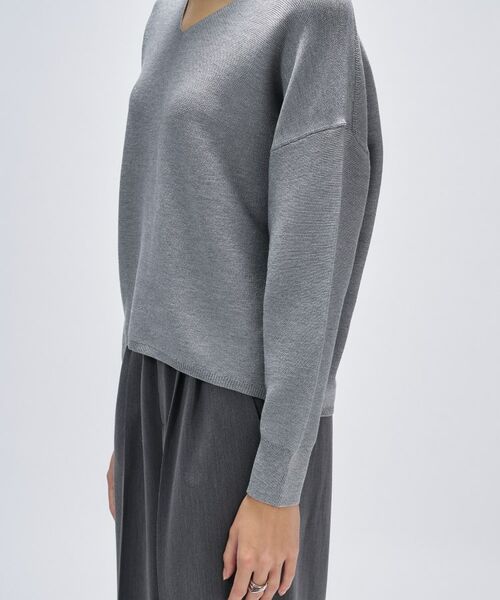 cloenc / クロエンス ニット・セーター | 【手洗い可】Vネックラメガターニット | 詳細15