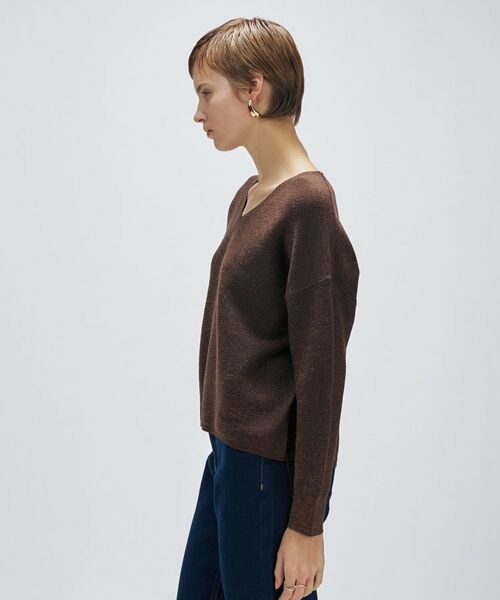 cloenc / クロエンス ニット・セーター | 【手洗い可】Vネックラメガターニット | 詳細21