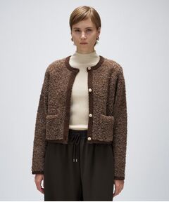 cloenc / クロエンス カーディガン・ボレロ | 【手洗い可】ブークレニットカーディガン