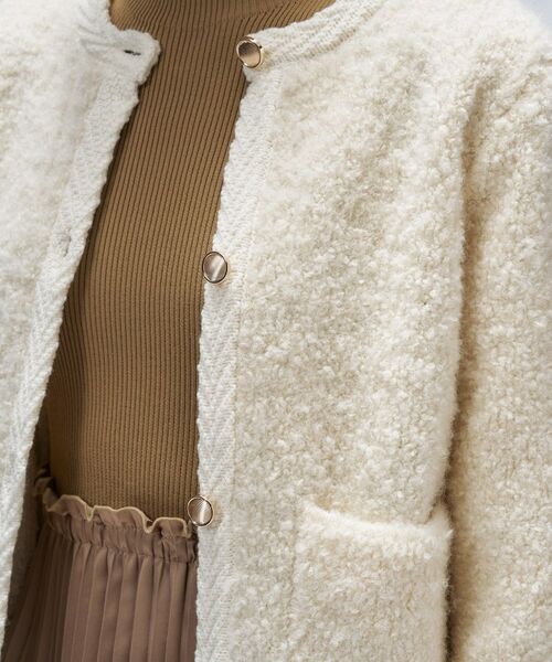 cloenc / クロエンス カーディガン・ボレロ | 【手洗い可】ブークレニットカーディガン | 詳細5