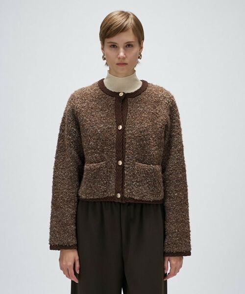 cloenc / クロエンス カーディガン・ボレロ | 【手洗い可】ブークレニットカーディガン | 詳細8