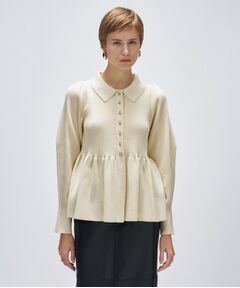 cloenc / クロエンス ニット・セーター | 【マシンウォッシュ】ペプラムニットプルオーバー