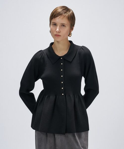 cloenc / クロエンス ニット・セーター | 【マシンウォッシュ】ペプラムニットプルオーバー | 詳細11