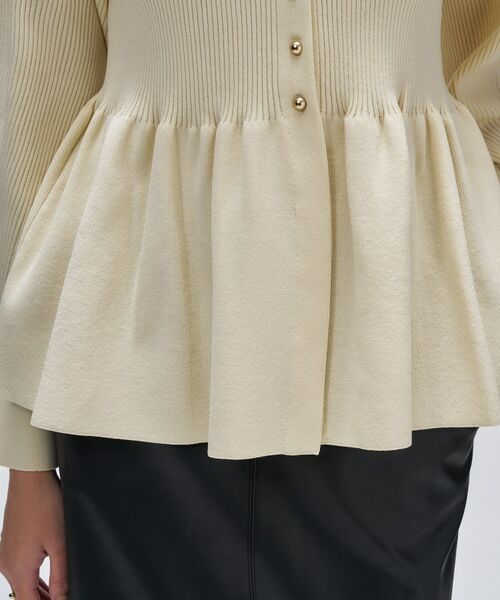 cloenc / クロエンス ニット・セーター | 【マシンウォッシュ】ペプラムニットプルオーバー | 詳細8