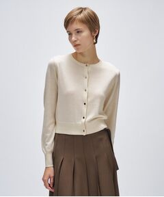 cloenc / クロエンス カーディガン・ボレロ | 【手洗い可】シルクカシミヤ混クルーネックカーディガン