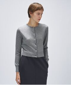 cloenc / クロエンス カーディガン・ボレロ | 【手洗い可】シルクカシミヤ混クルーネックカーディガン