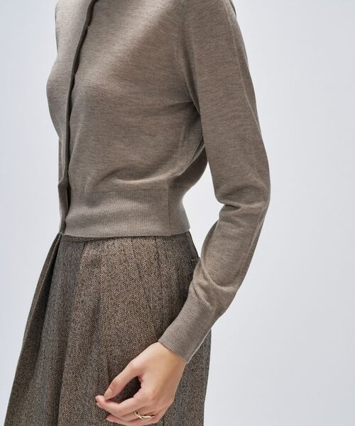 cloenc / クロエンス カーディガン・ボレロ | 【手洗い可】シルクカシミヤ混クルーネックカーディガン | 詳細10