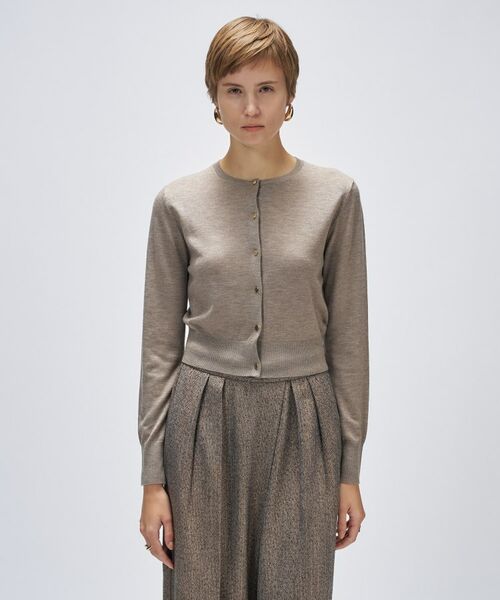 cloenc / クロエンス カーディガン・ボレロ | 【手洗い可】シルクカシミヤ混クルーネックカーディガン | 詳細7