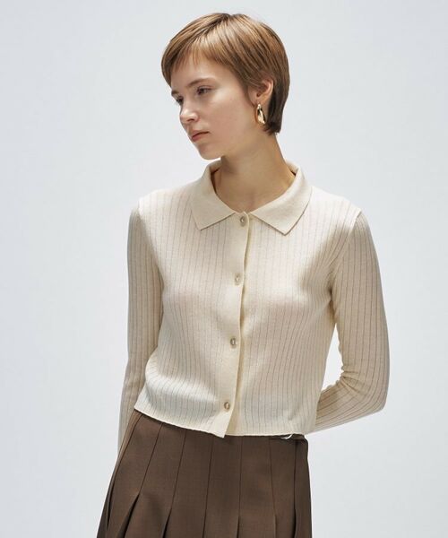 cloenc / クロエンス カーディガン・ボレロ | 【手洗い可】シルクカシミヤ混ポロカーディガン | 詳細2