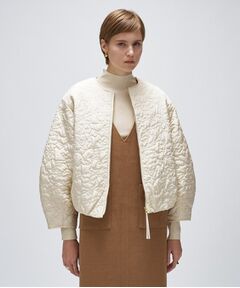 cloenc / クロエンス レザーブルゾン・ジャケット | 【手洗い可】アートキルトショートブルゾン