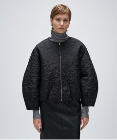 cloenc / クロエンス レザーブルゾン・ジャケット | 【手洗い可】アートキルトショートブルゾン