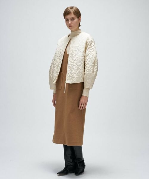 cloenc / クロエンス レザーブルゾン・ジャケット | 【手洗い可】アートキルトショートブルゾン | 詳細1