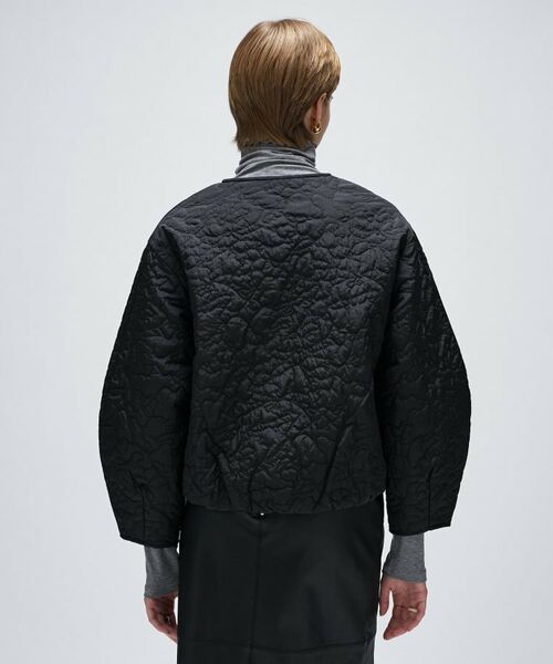 cloenc / クロエンス レザーブルゾン・ジャケット | 【手洗い可】アートキルトショートブルゾン | 詳細12