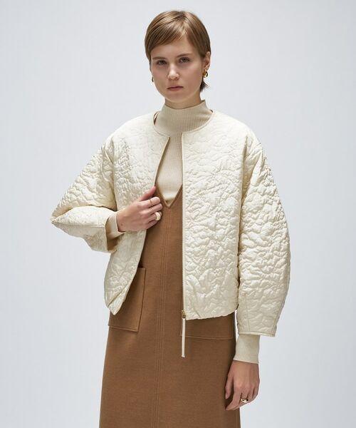 cloenc / クロエンス レザーブルゾン・ジャケット | 【手洗い可】アートキルトショートブルゾン | 詳細2