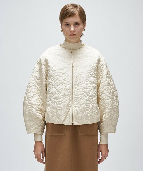 cloenc / クロエンス レザーブルゾン・ジャケット | 【手洗い可】アートキルトショートブルゾン | 詳細3