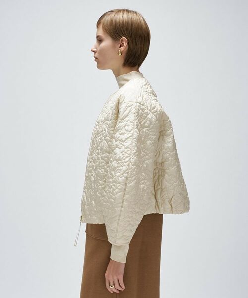 cloenc / クロエンス レザーブルゾン・ジャケット | 【手洗い可】アートキルトショートブルゾン | 詳細4