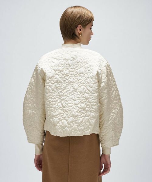 cloenc / クロエンス レザーブルゾン・ジャケット | 【手洗い可】アートキルトショートブルゾン | 詳細5