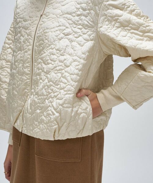 cloenc / クロエンス レザーブルゾン・ジャケット | 【手洗い可】アートキルトショートブルゾン | 詳細7