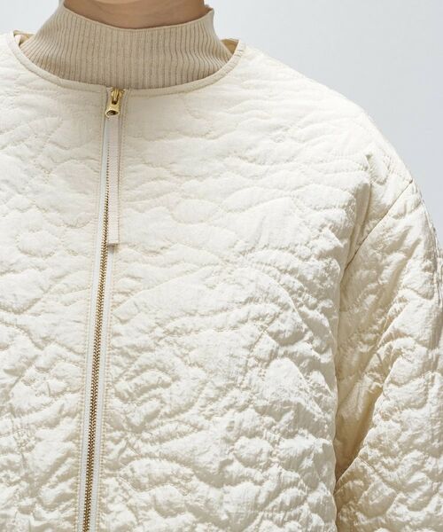 cloenc / クロエンス レザーブルゾン・ジャケット | 【手洗い可】アートキルトショートブルゾン | 詳細8