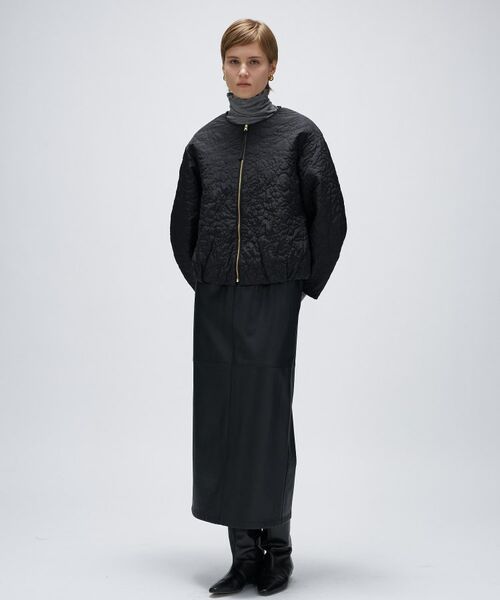 cloenc / クロエンス レザーブルゾン・ジャケット | 【手洗い可】アートキルトショートブルゾン | 詳細9