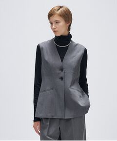 cloenc / クロエンス ベスト | 【セットアップ／マシンウォッシュ】ツイルフレアジレ