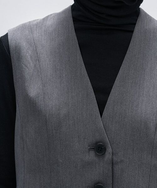 cloenc / クロエンス ベスト | 【セットアップ／マシンウォッシュ】ツイルフレアジレ | 詳細10