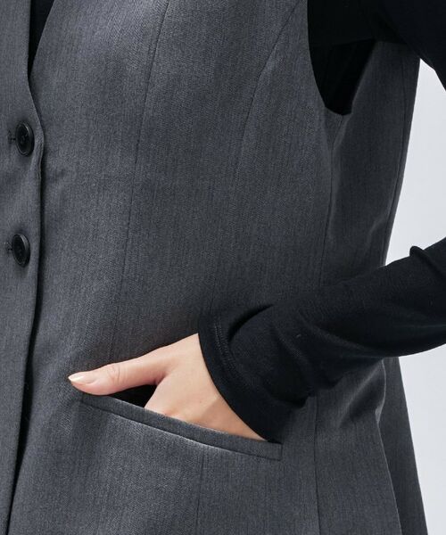 cloenc / クロエンス ベスト | 【セットアップ／マシンウォッシュ】ツイルフレアジレ | 詳細11