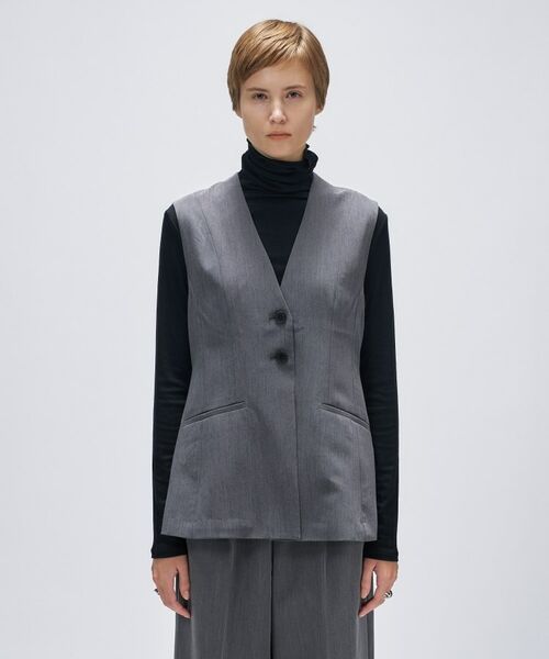 cloenc / クロエンス ベスト | 【セットアップ／マシンウォッシュ】ツイルフレアジレ | 詳細7