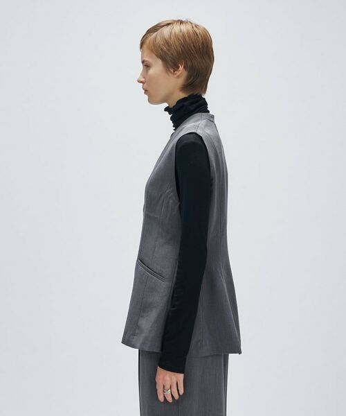 cloenc / クロエンス ベスト | 【セットアップ／マシンウォッシュ】ツイルフレアジレ | 詳細8