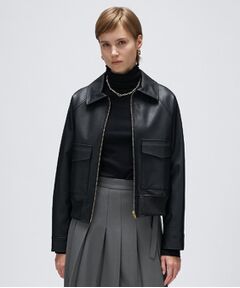 cloenc / クロエンス レザーブルゾン・ジャケット | 【セットアップ】ステンカラーブルゾン