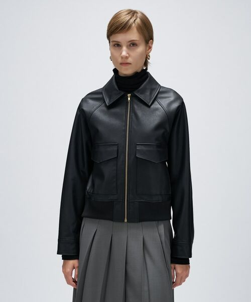 cloenc / クロエンス レザーブルゾン・ジャケット | 【セットアップ】ステンカラーブルゾン | 詳細12