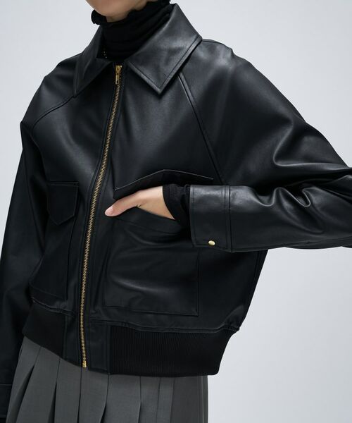 cloenc / クロエンス レザーブルゾン・ジャケット | 【セットアップ】ステンカラーブルゾン | 詳細16