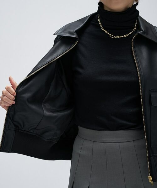 cloenc / クロエンス レザーブルゾン・ジャケット | 【セットアップ】ステンカラーブルゾン | 詳細17
