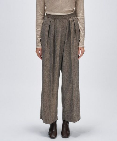cloenc / クロエンス パンツ | ダブルタックヘリンボーンワイドパンツ | 詳細2